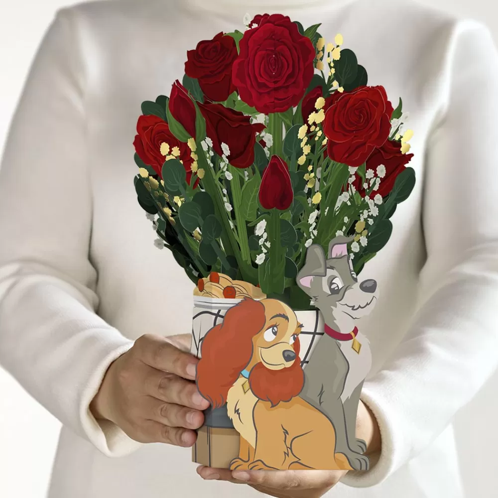 Lovepop Pop-Up Bouquets | Flower Buds | Disney's Lady & The Tramp Flower Buds Bouquet