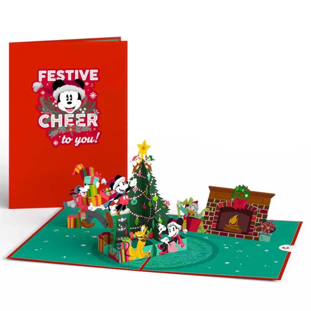 Lovepop Greeting Cards | Christmas 12/25 | Disney's Mickey & Friends - Festive Cheer Pop-Up Card