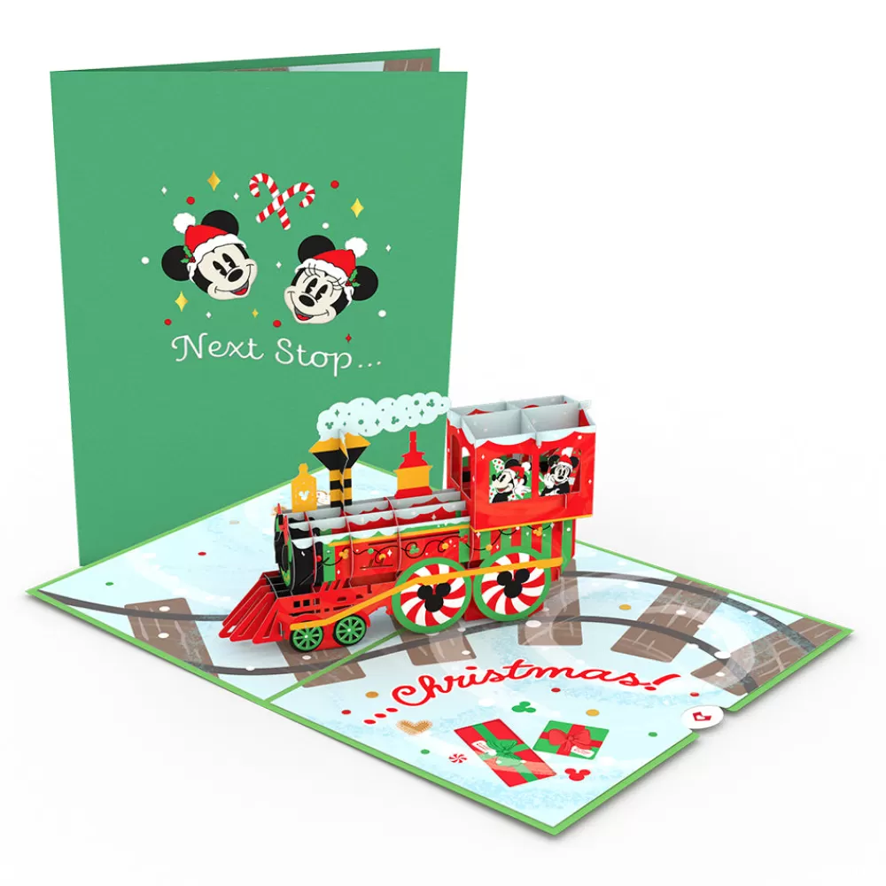 Lovepop Christmas 12/25 | Kids | Disney's Mickey & Minnie Christmas Train Pop-Up Card