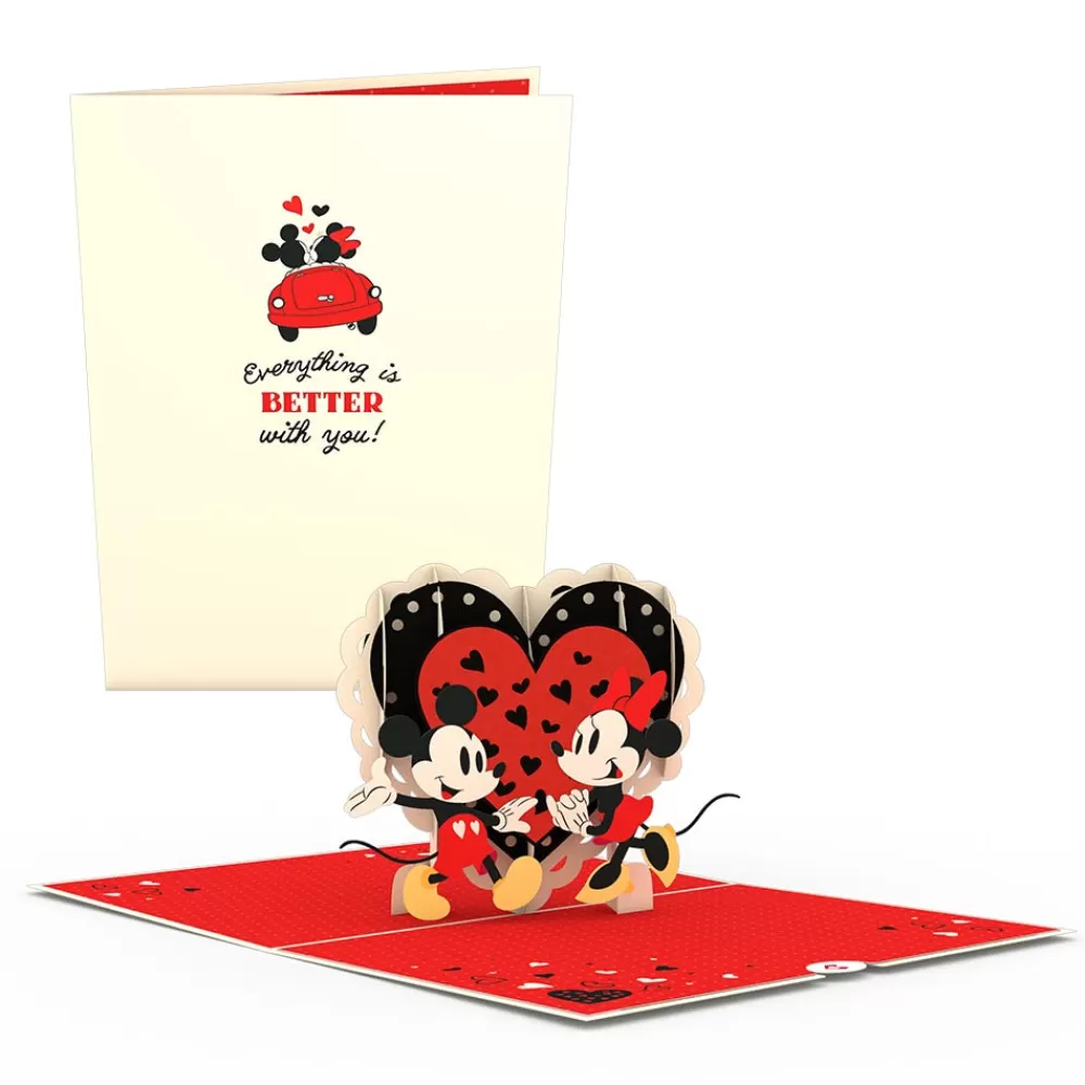 Lovepop Greeting Cards | Anniversary | Disney's Mickey & Minnie Everything is Better with You Pop-Up Card