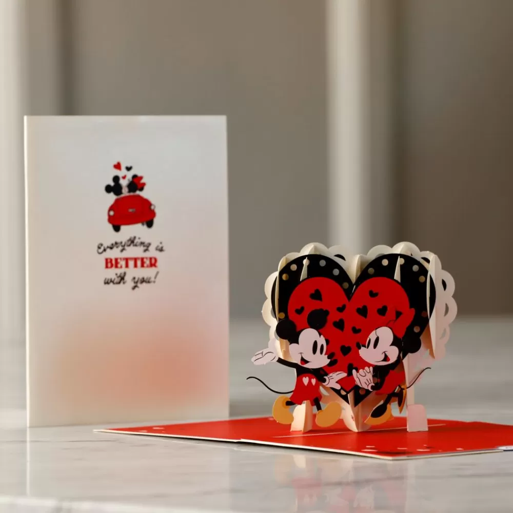 Lovepop Greeting Cards | Anniversary | Disney's Mickey & Minnie Everything is Better with You Pop-Up Card