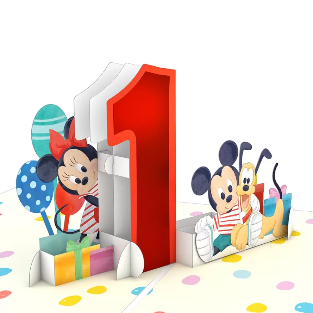 Lovepop Birthday | Baby | Disney's Mickey and Friends 1st Birthday Pop-Up Card