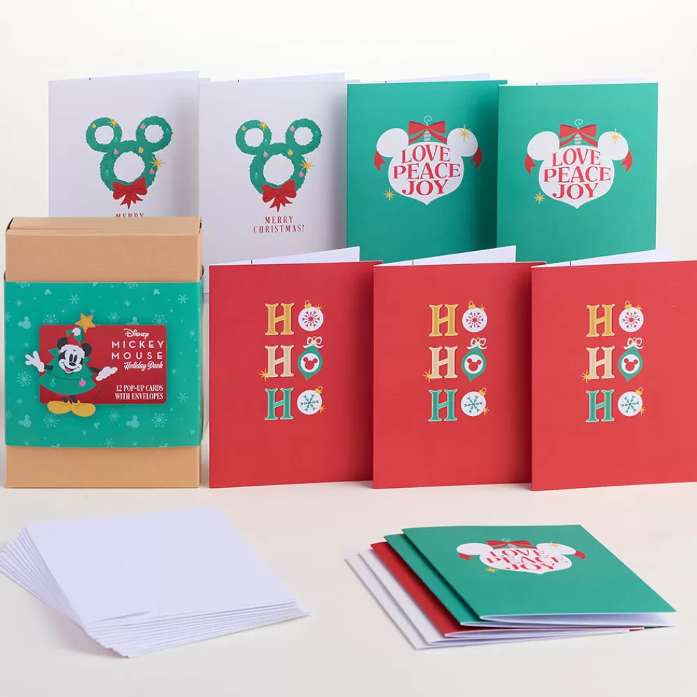 Lovepop Value Packs | Christmas 12/25 | Disney’s Mickey Mouse Holiday Box Set (Assorted 12-Pack): Paperpop® Card