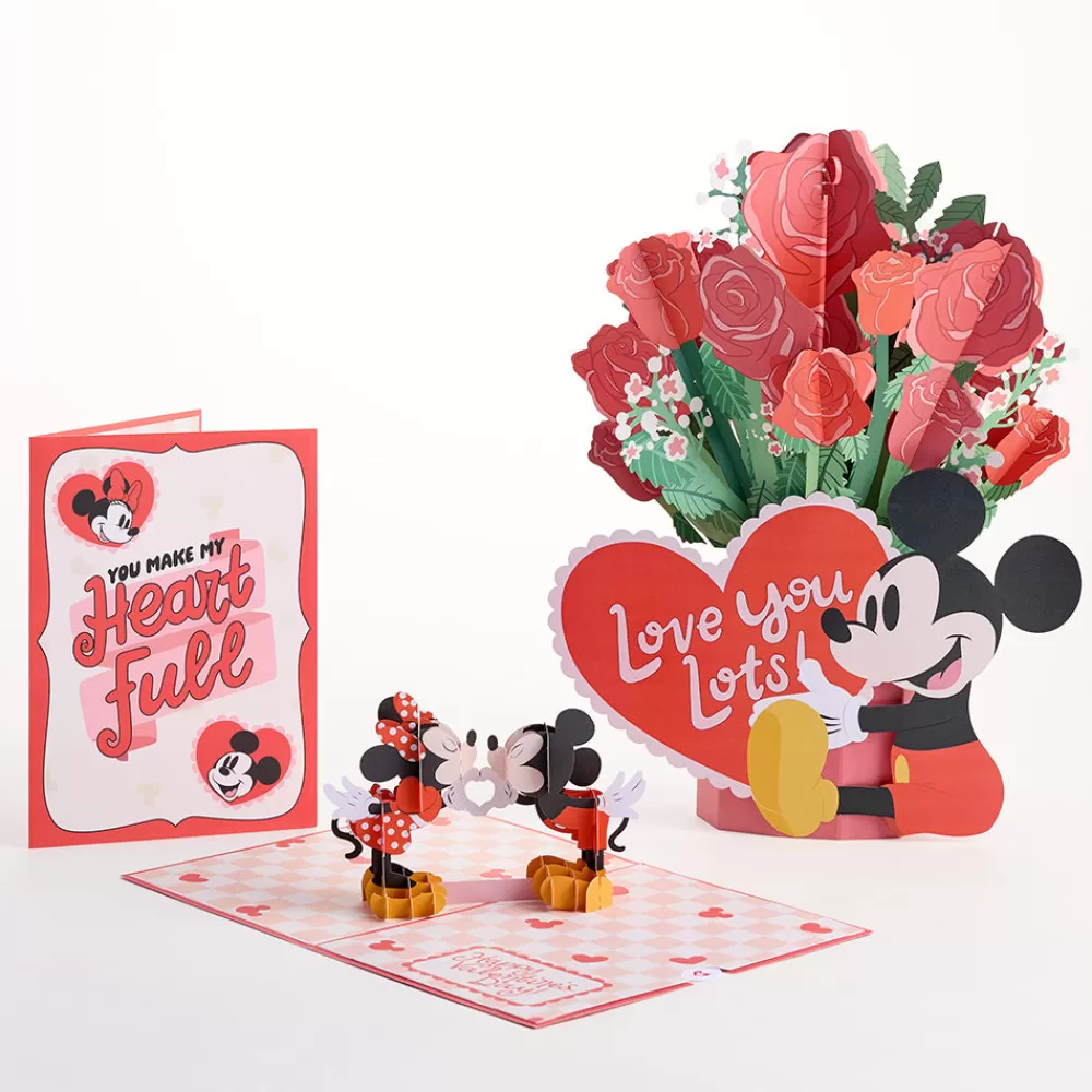 Lovepop Pop-Up Bouquets | Card & Gift Bundles | Disney’s Mickey Mouse Love You Lots Pop-Up Card & Flower Buds Bouquet Bundle