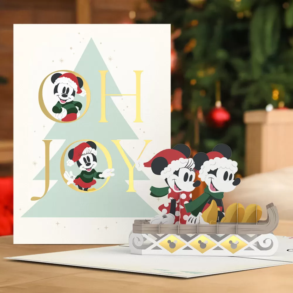 Lovepop Greeting Cards | Christmas 12/25 | Disney's Mickey Mouse Oh Joy Christmas Pop-Up Card