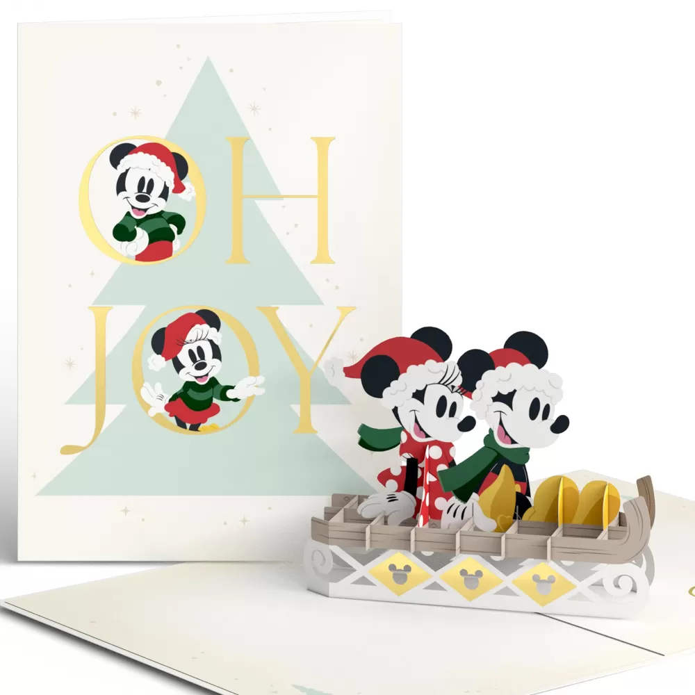 Lovepop Greeting Cards | Christmas 12/25 | Disney's Mickey Mouse Oh Joy Christmas Pop-Up Card