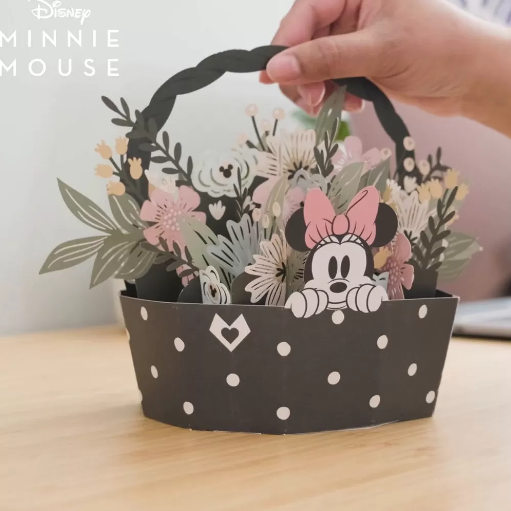 Lovepop Decor | Just Because | Disney's Minnie Mouse Flower Basket Decoration