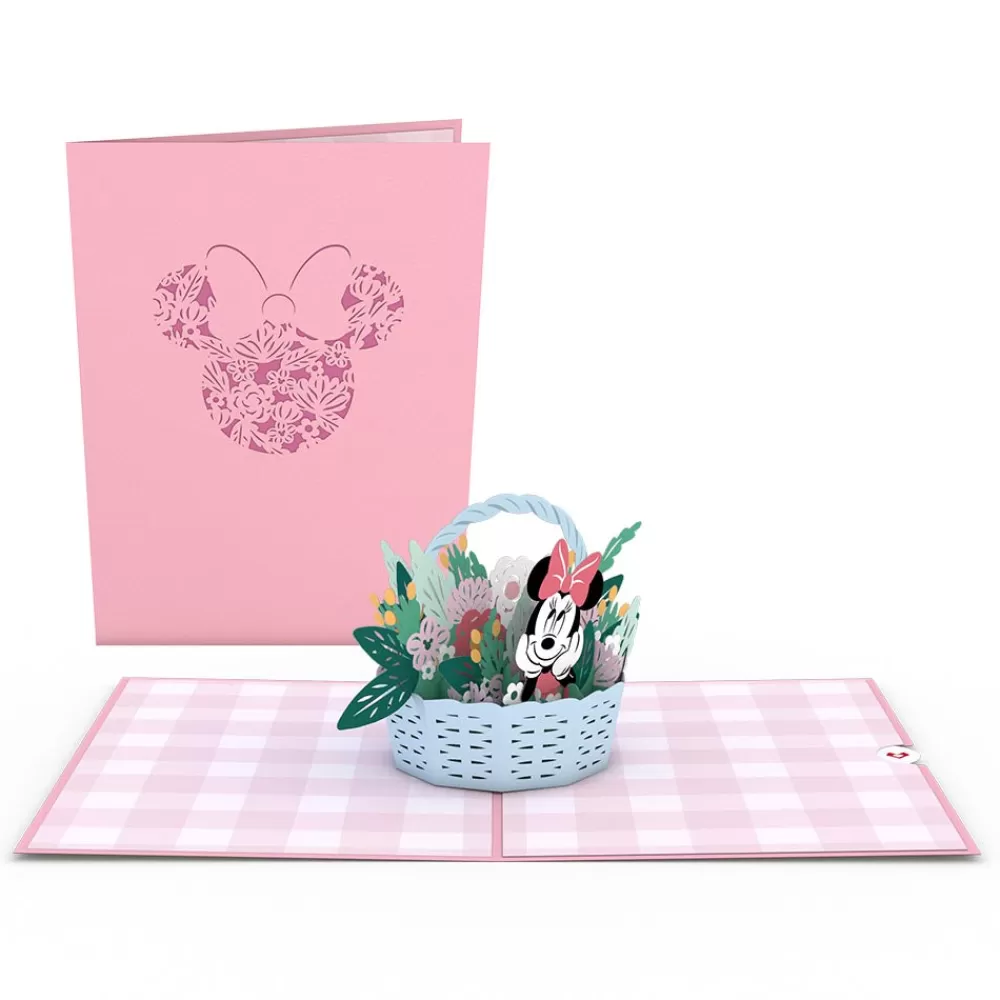 Lovepop Greeting Cards | Just Because | Disney's Minnie Mouse Flower Basket Pop-Up Card