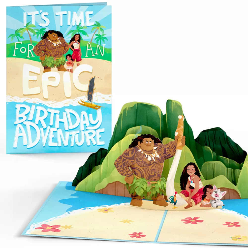 Lovepop Greeting Cards | Birthday | Disney's Moana 2 Epic Birthday Pop-Up Card