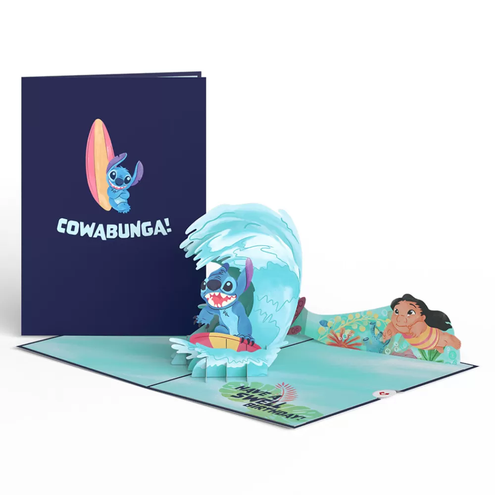 Lovepop Birthday | Disney | Disney's Stitch Cowabunga Birthday Pop-Up Card