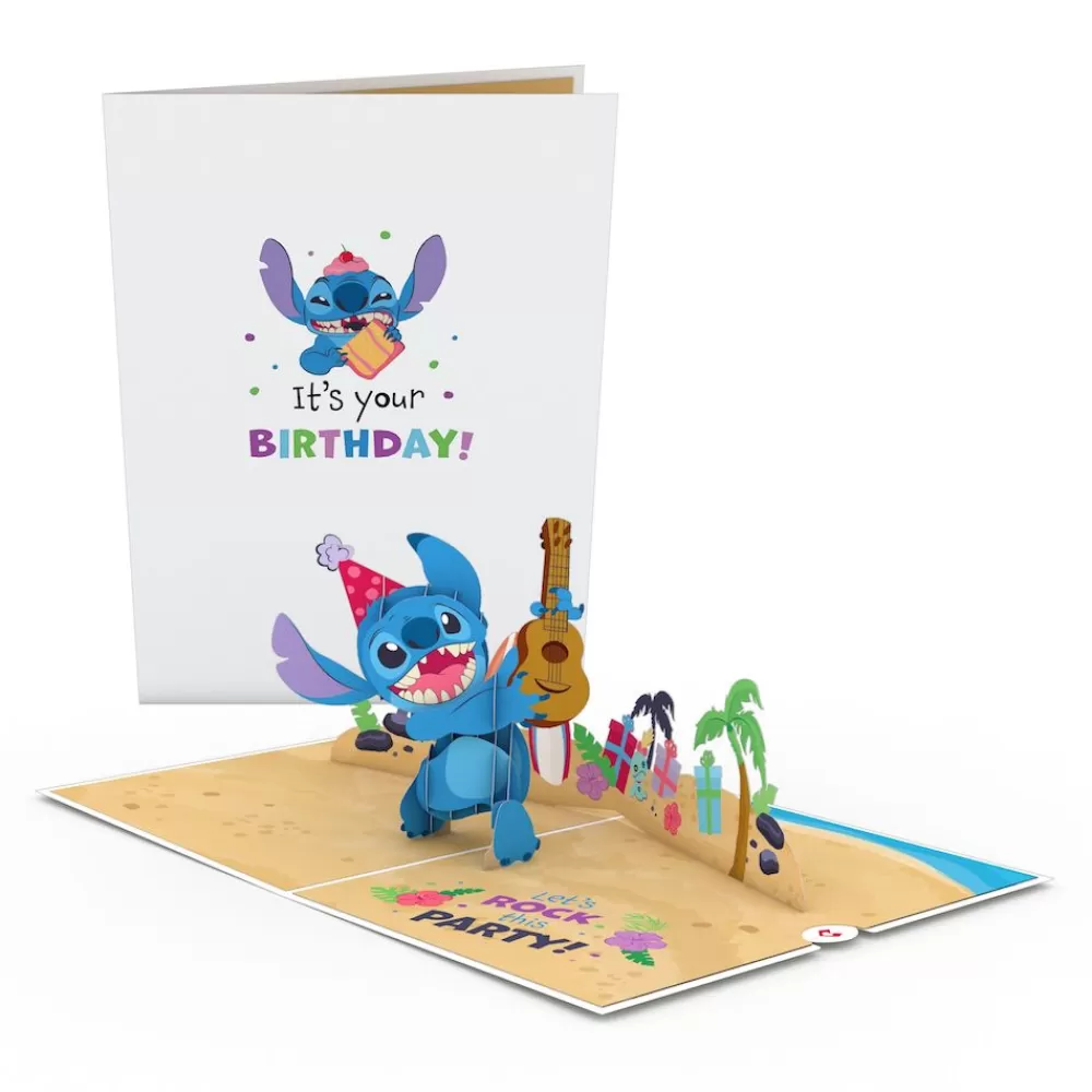 Lovepop Greeting Cards | Birthday | Disney's Stitch Rockin' Birthday Pop-Up Card