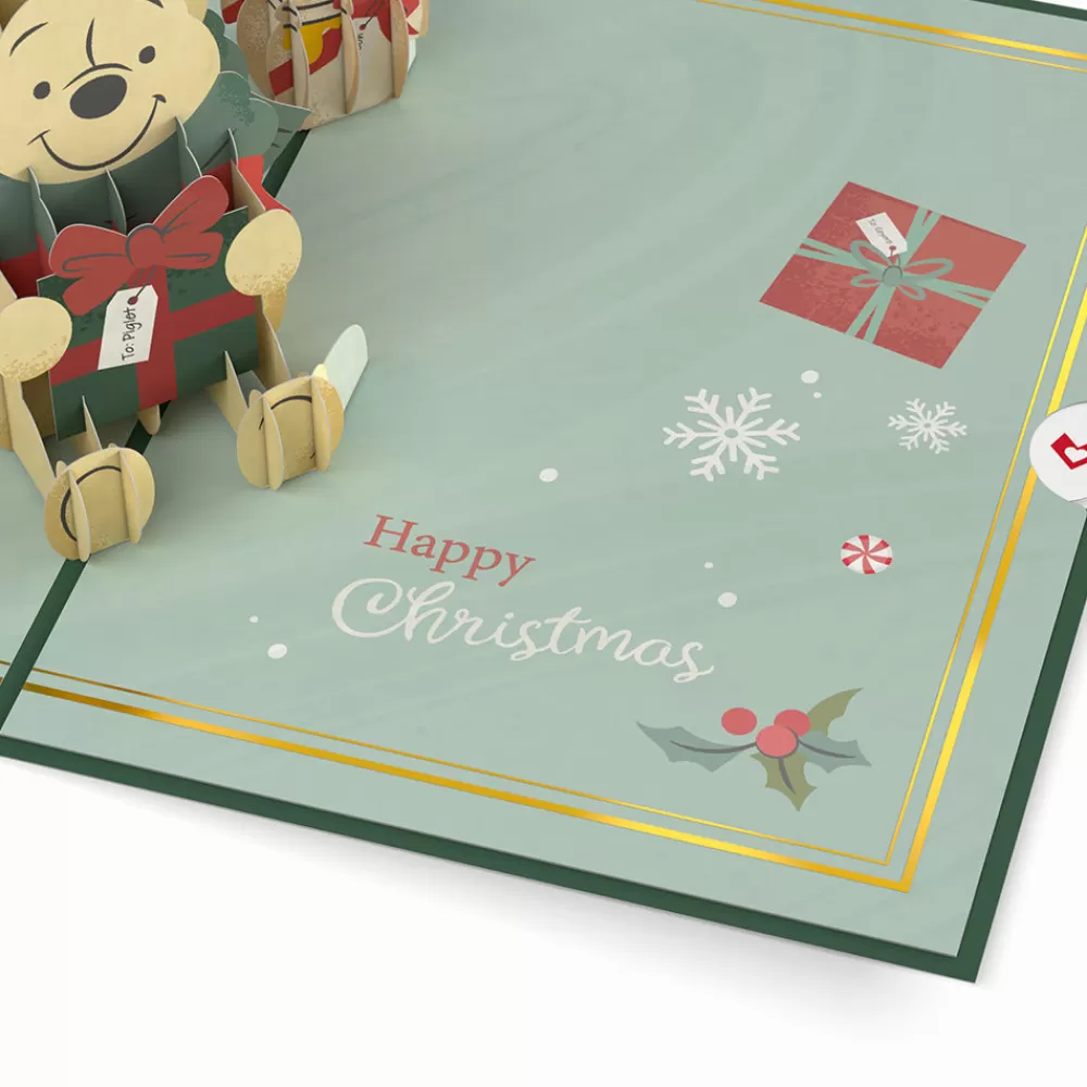 Lovepop Greeting Cards | Christmas 12/25 | Disney's Winnie The Pooh Merry & Bright Christmas Pop-Up Card