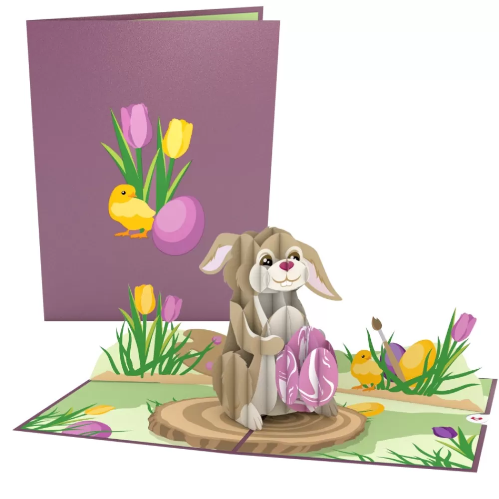 Lovepop Greeting Cards | Easter 4/20 | Easter Bunny with Egg Pop-Up Card