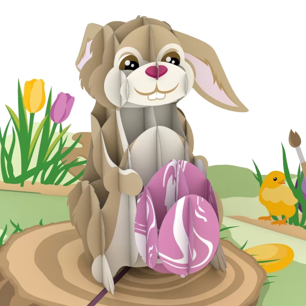 Lovepop Greeting Cards | Easter 4/20 | Easter Bunny with Egg Pop-Up Card