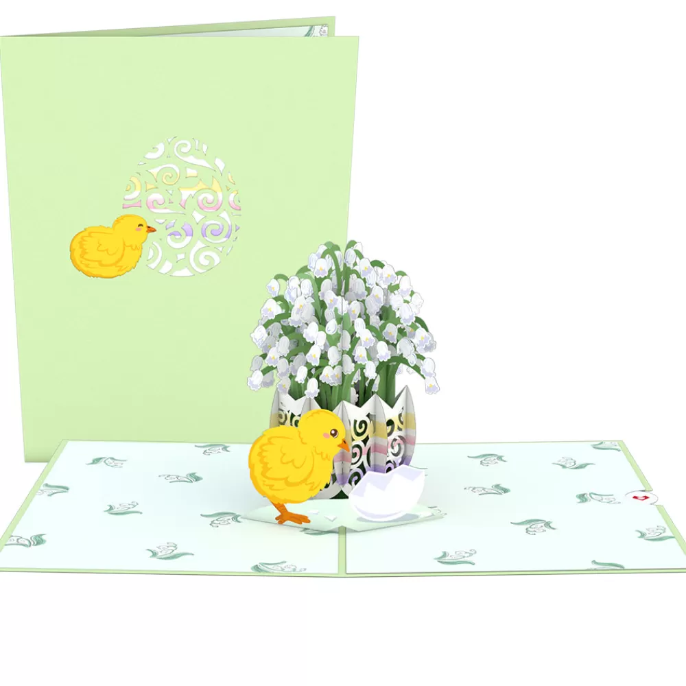 Lovepop Greeting Cards | Easter 4/20 | Easter Lily of the Valley Pop-Up Card