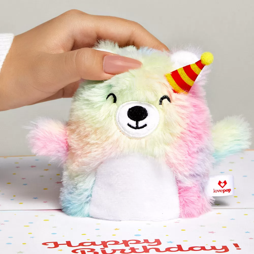 Lovepop Plushpop | Birthday | Eat Cake & Celebrate' Birthday Plushpop Card