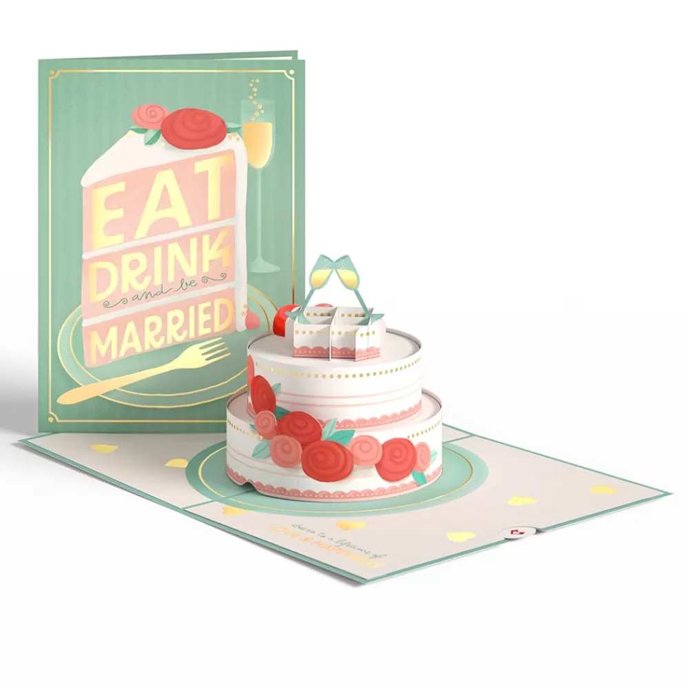 Lovepop Wedding | Eat, Drink, and Be Married Pop-Up Card