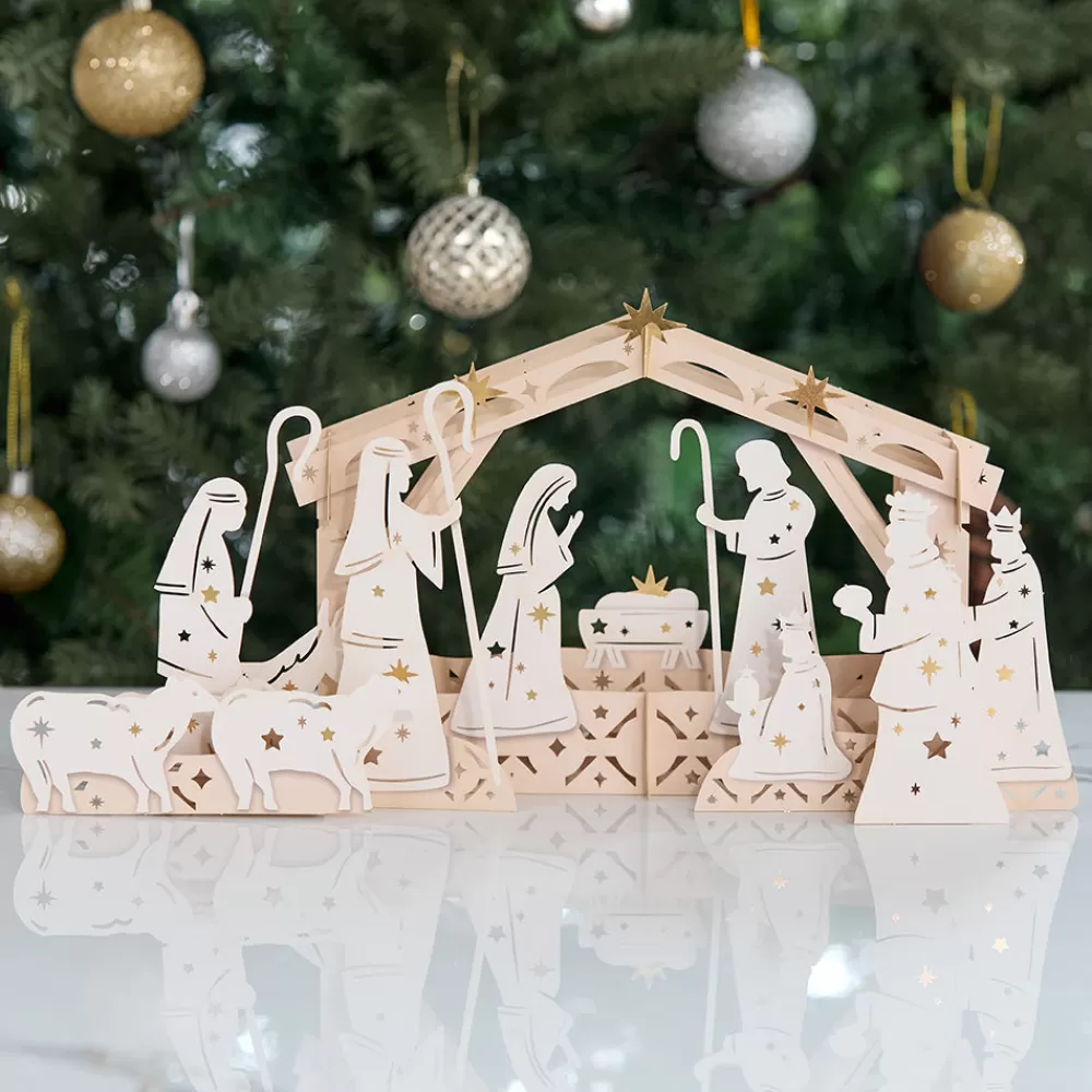 Lovepop Religious | Christmas 12/25 | Elegant Nativity Decor Giant Pop-Up Gift