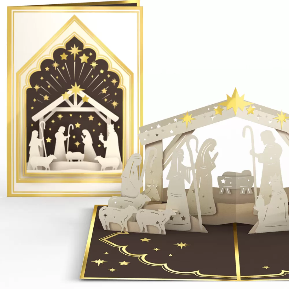 Lovepop Greeting Cards | Religious | Elegant Nativity Pop-Up Card