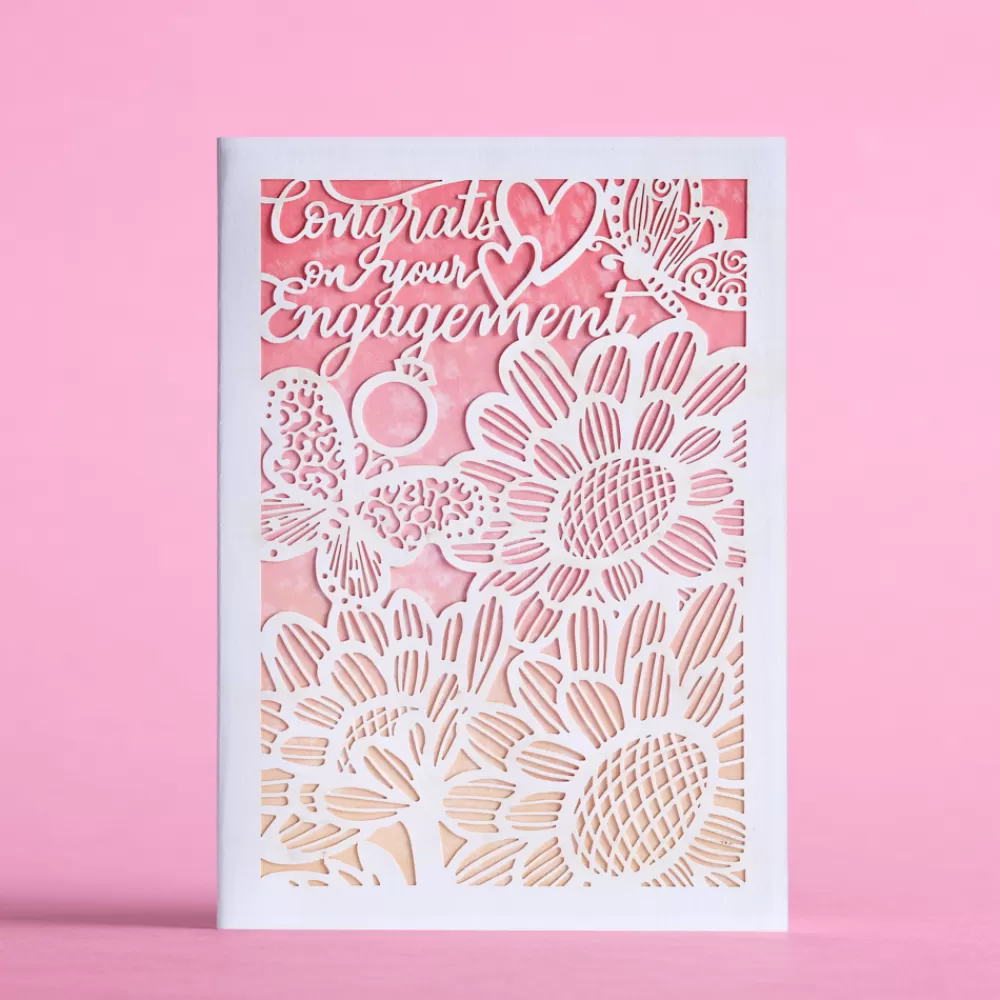 Lovepop Wedding | Engagement Congrats Butterfly Floral: Moments™ Card