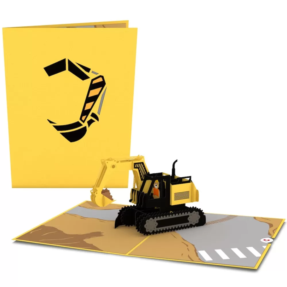 Lovepop Greeting Cards | Just Because | Excavator Pop-Up Card