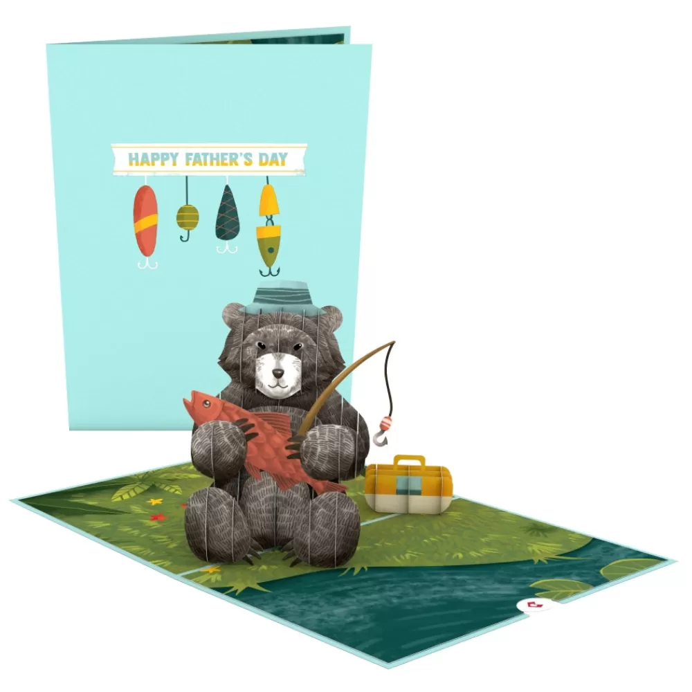 Lovepop Father'S Day 6/15 | Dad | Father’s Day Fishing Bear Pop-Up Card