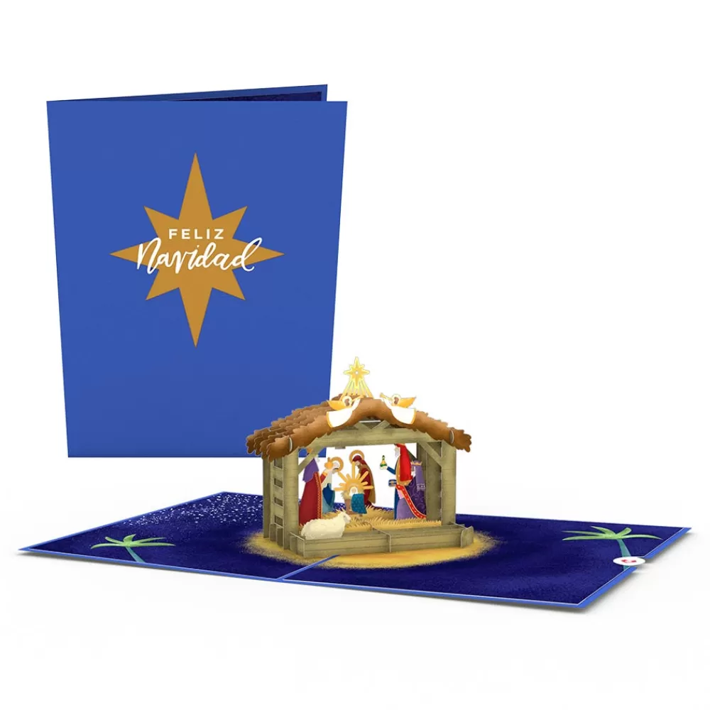 Lovepop Religious | Christmas 12/25 | Feliz Navidad Nativity Pop-Up Card