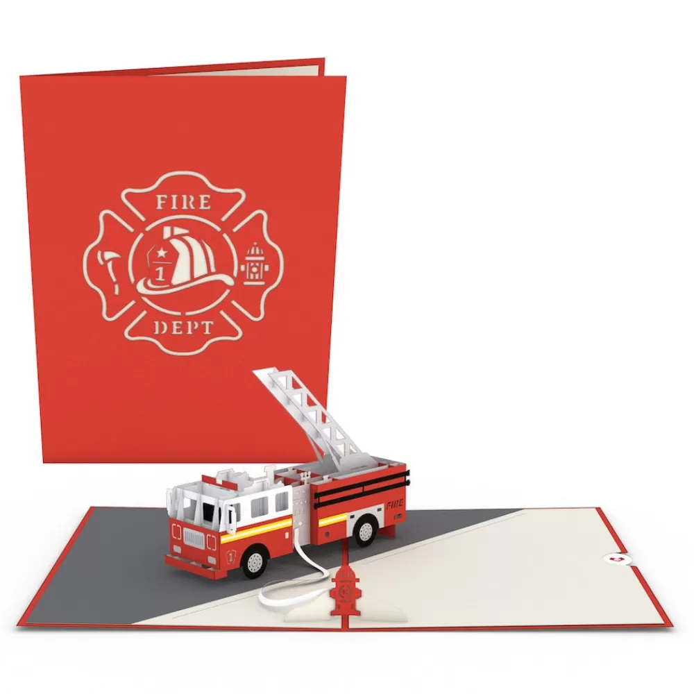 Lovepop Greeting Cards | Birthday | Fire Truck Pop-Up Card