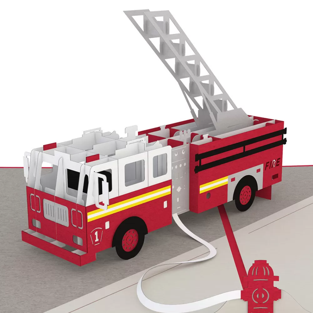 Lovepop Greeting Cards | Birthday | Fire Truck Pop-Up Card