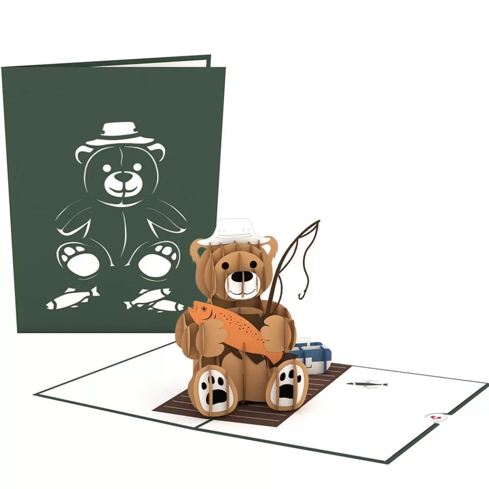 Lovepop Greeting Cards | Father'S Day 6/15 | Fishing Bear Pop-Up Card