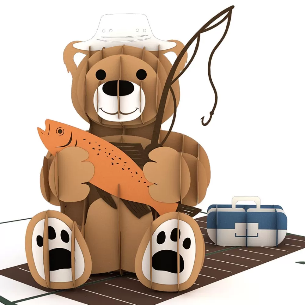 Lovepop Greeting Cards | Father'S Day 6/15 | Fishing Bear Pop-Up Card