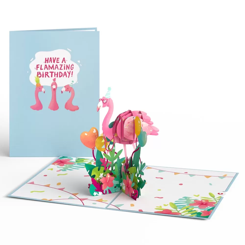 Lovepop Greeting Cards | Birthday | Flamazing Birthday Flamingo Pop-Up Card