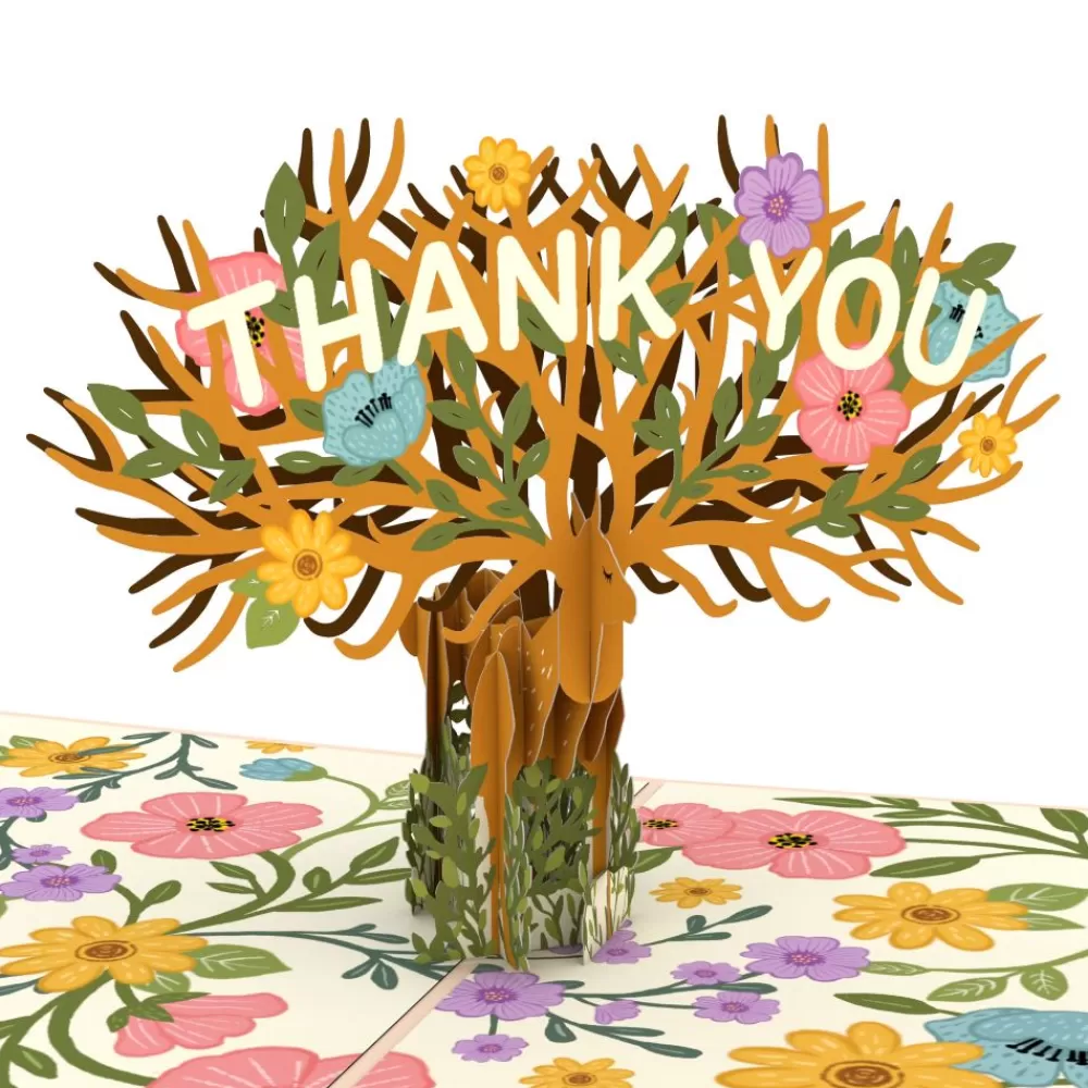 Lovepop Thank You | Floral Deer Thank You Pop-Up Card