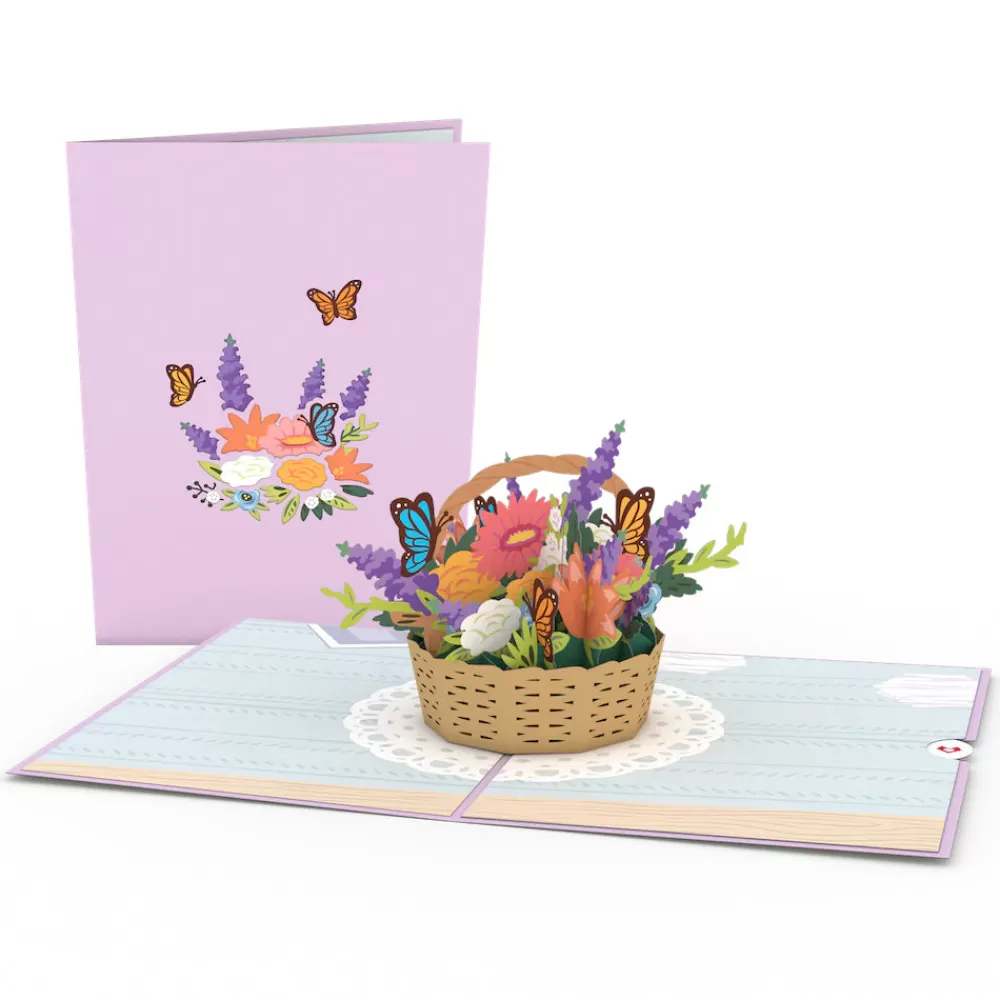 Lovepop Greeting Cards | Birthday | Flower Basket Pop-Up Card