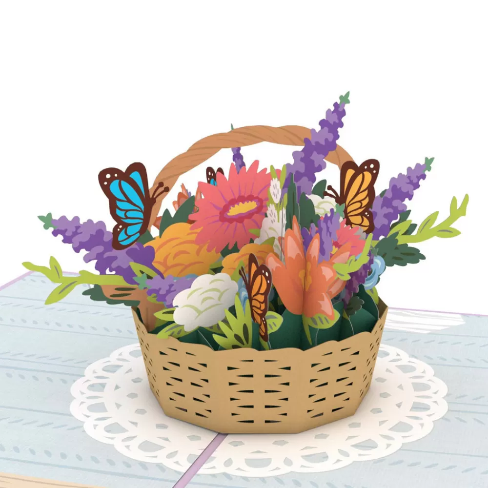 Lovepop Greeting Cards | Birthday | Flower Basket Pop-Up Card