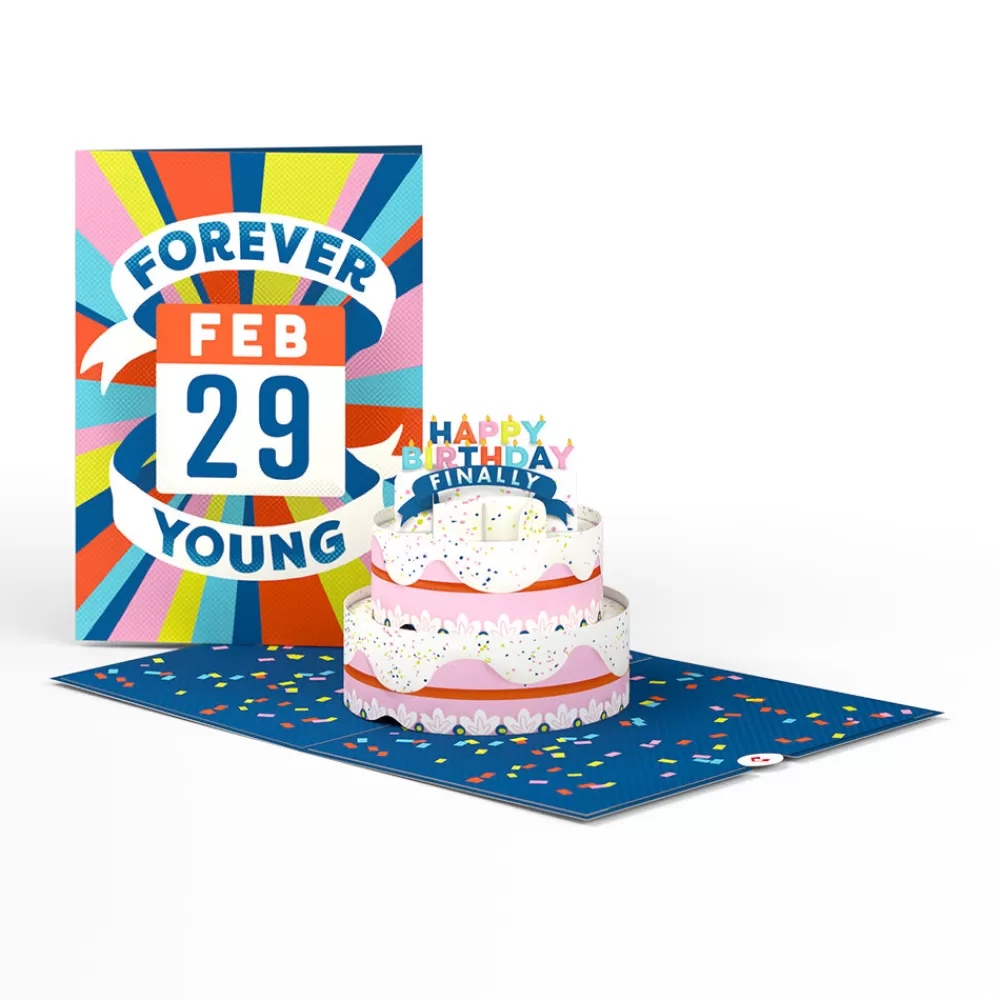 Lovepop Birthday | Forever Young Leap Year Birthday Pop-Up Card