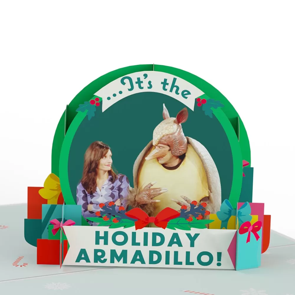 Lovepop Christmas 12/25 | Friends | Friends Holiday Armadillo Pop-Up Card