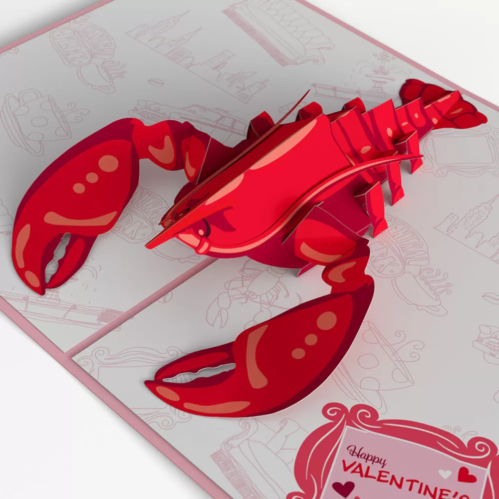 Lovepop Valentine'S Day 2/14 | Her | Friends You're My Lobster Pop-Up Card