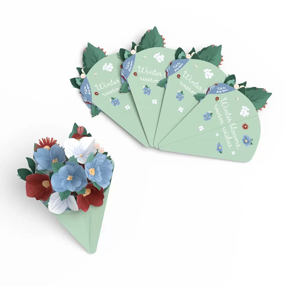 Lovepop Her | Frosted Floral Little Blooms (Notecard 5-Pack)