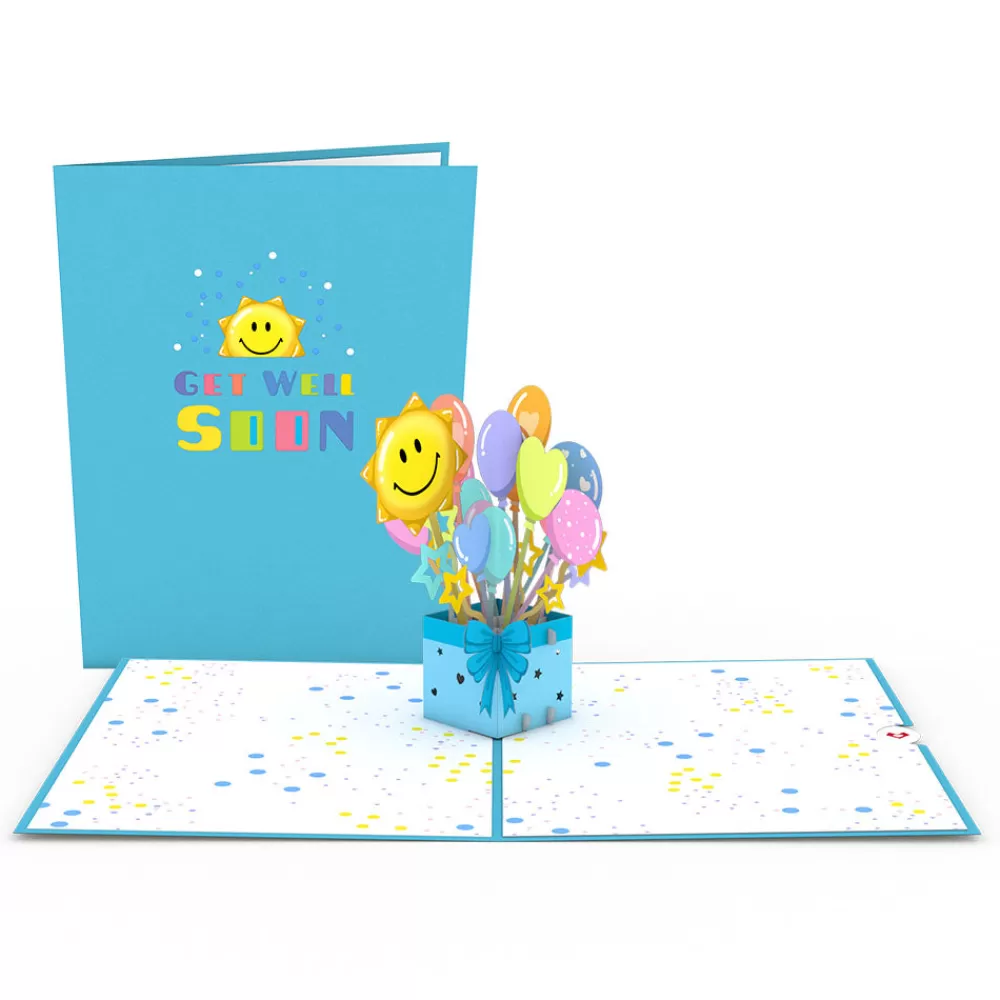 Lovepop Greeting Cards | Get Well | Get Well Soon Balloons Pop-Up Card