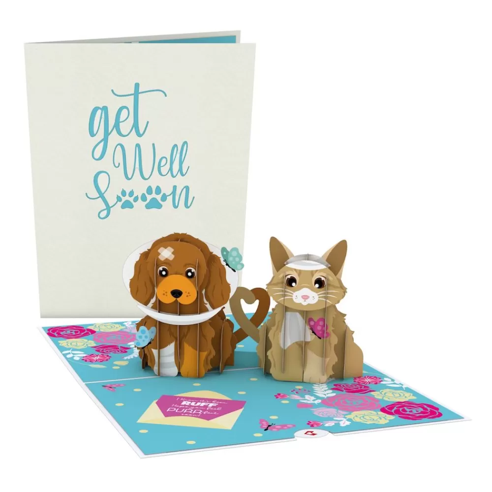 Lovepop Greeting Cards | Get Well | Get Well Soon Pets Pop-Up Card