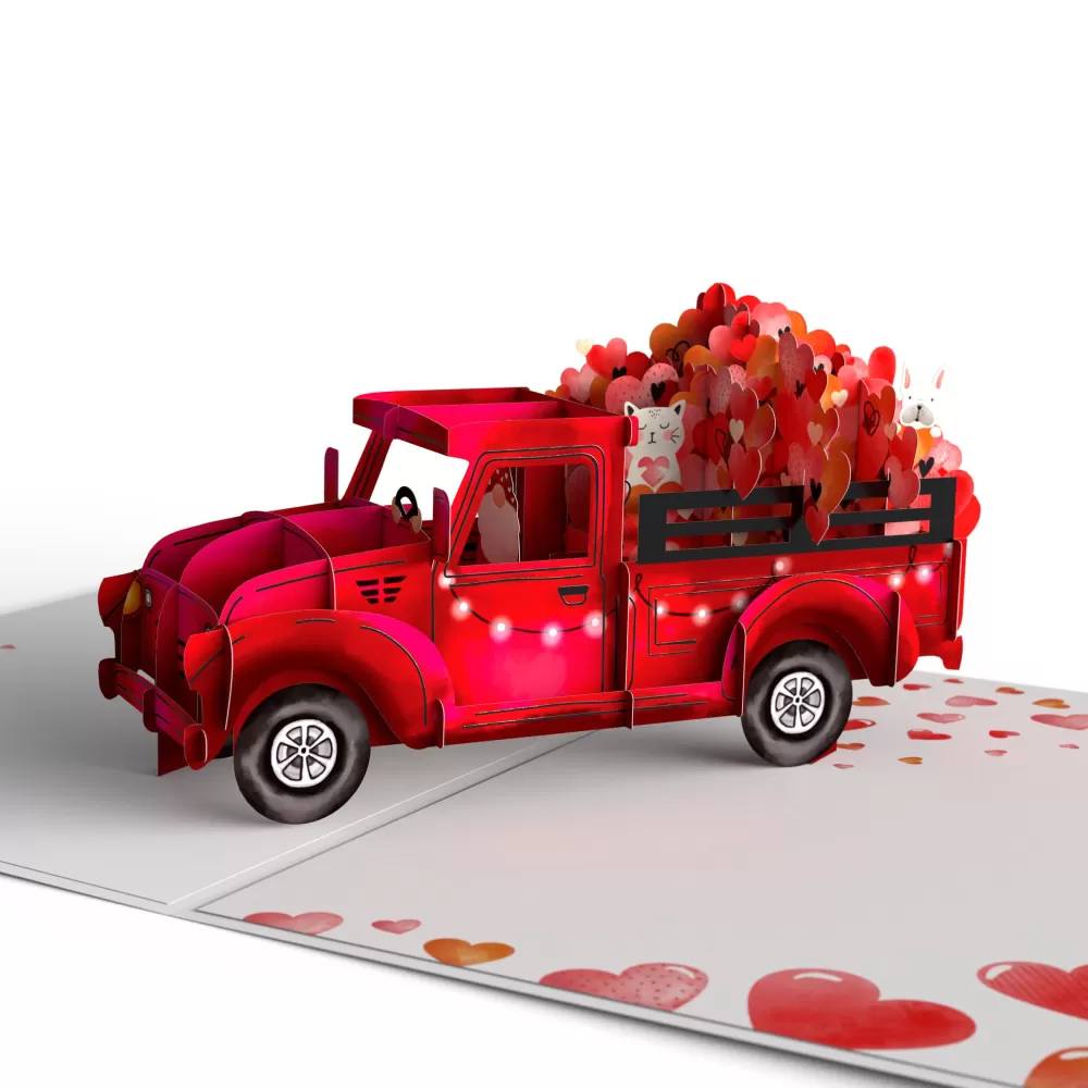 Lovepop Valentine'S Day 2/14 | Her | Giant Love Delivery Truck Pop-Up Card