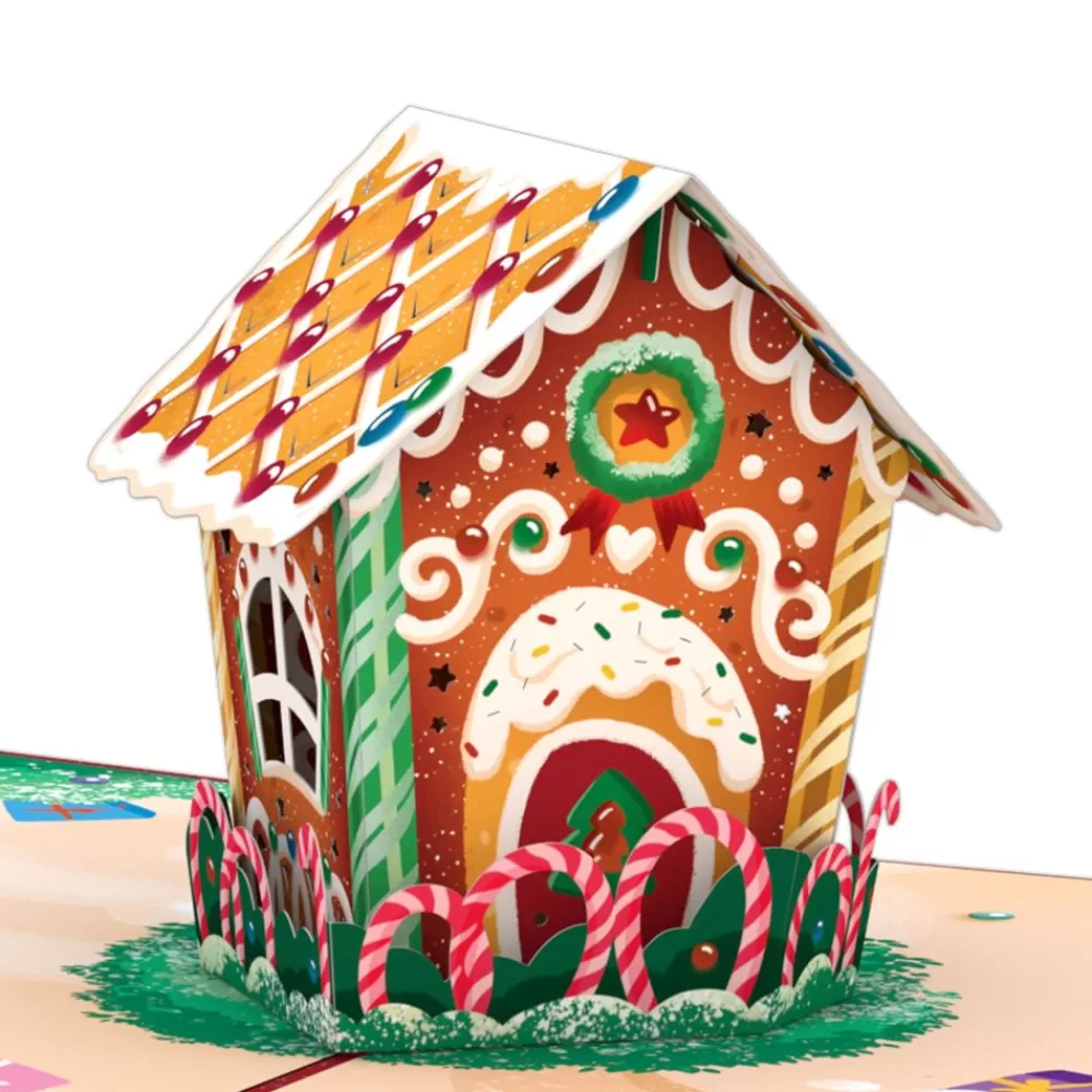 Lovepop Greeting Cards | Christmas 12/25 | Gingerbread House Pop-Up Card