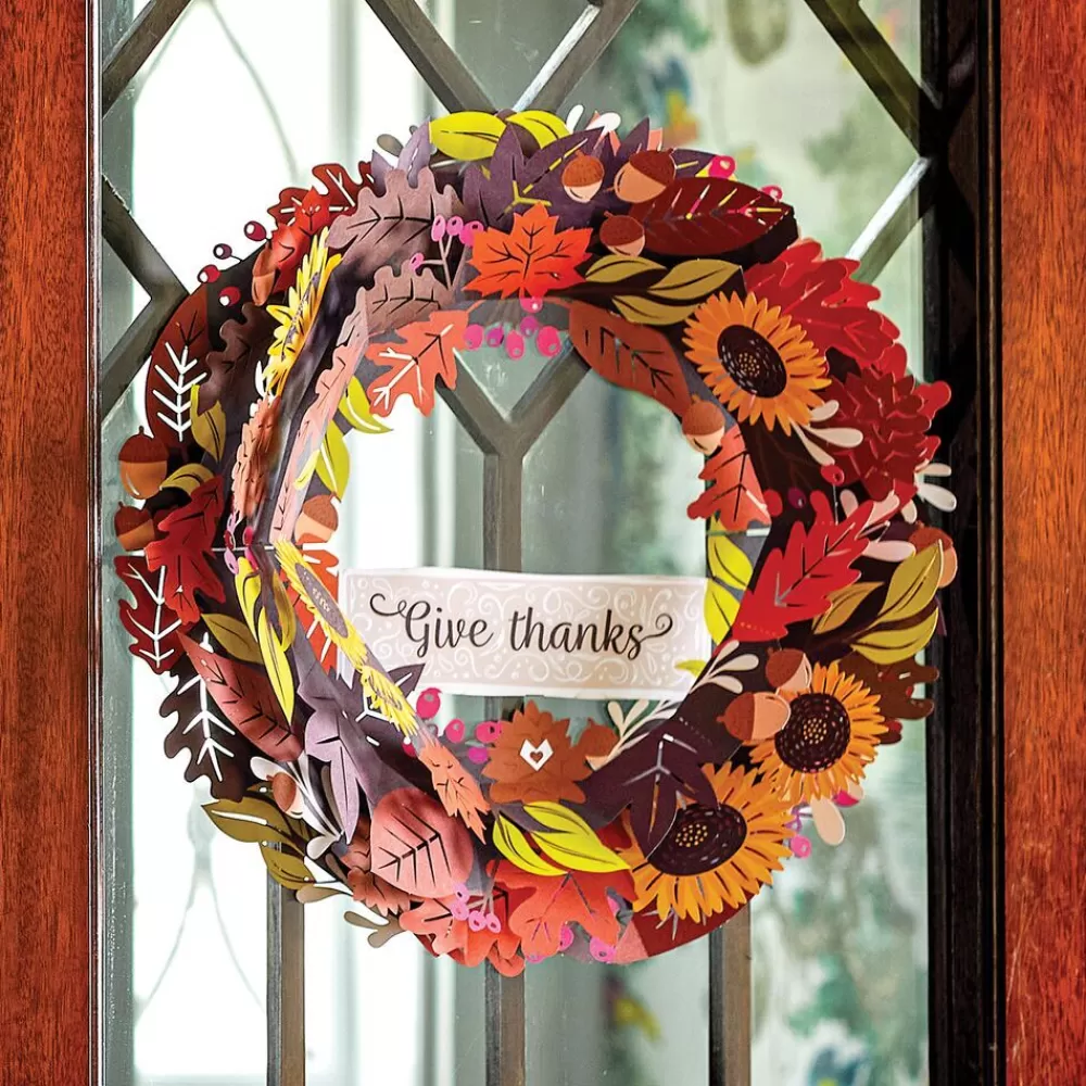 Lovepop Decor | Thanksgiving 11/27 | Give Thanks Fall Wreath