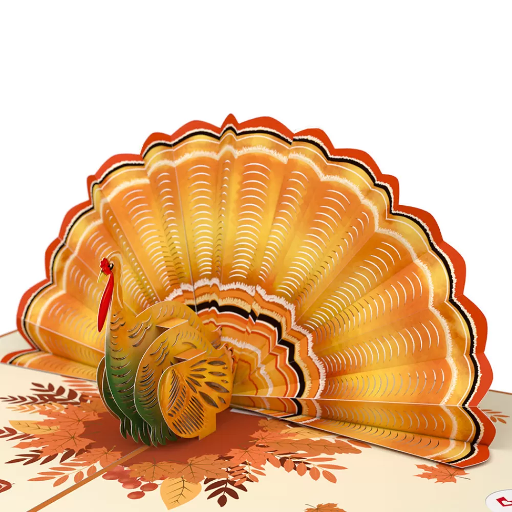 Lovepop Greeting Cards | Thanksgiving 11/27 | Give Thanks Turkey Pop-Up Card