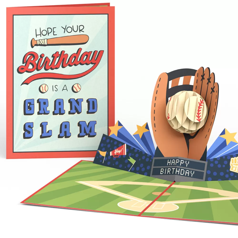 Lovepop Greeting Cards | Birthday | Grand Slam Birthday Baseball Pop-Up Card