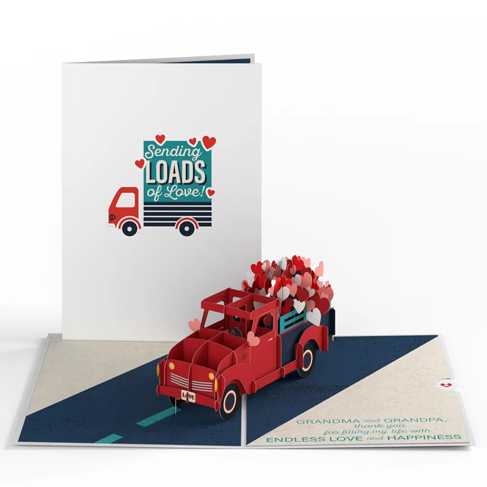 Lovepop Valentine'S Day 2/14 | Grandparents' Day 9/7 | Grandma and Grandpa Truckloads of Love Pop-Up Card