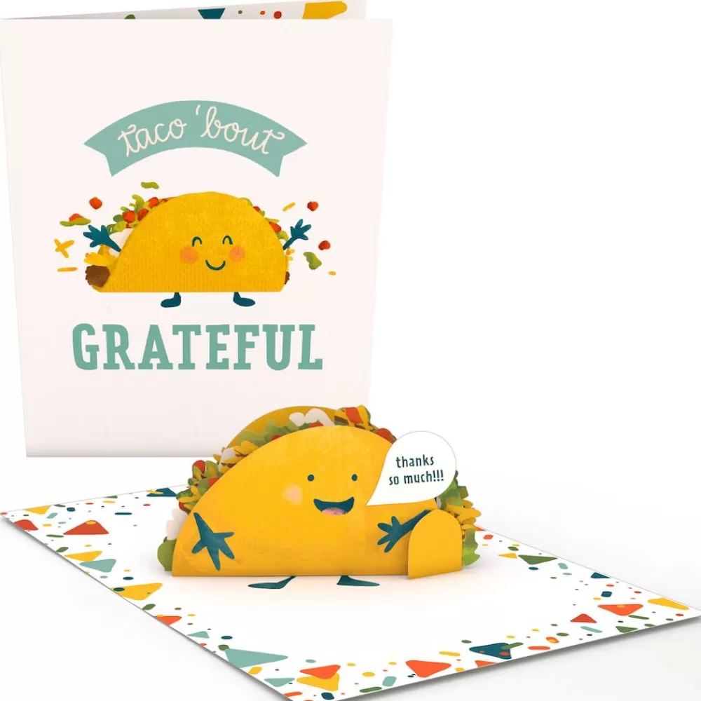 Lovepop Greeting Cards | Thank You | Grateful Taco: Paperpop® Card