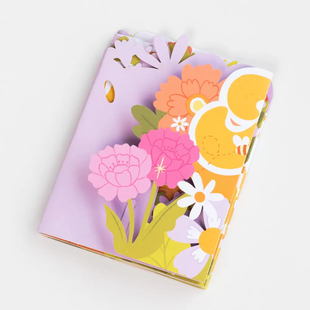 Lovepop Decor | Birthday | Groovy Florals Birthday Loooooong Card™ (Expands to 2 feet)