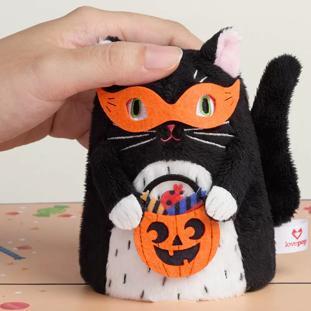 Lovepop Plushpop | Halloween 10/31 | Halloween Cat Plushpop Card